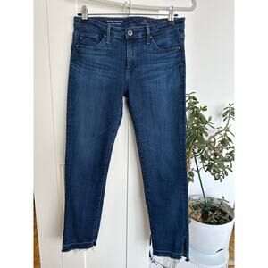 Ag Adriano Goldschmied Mid Rise Stevie Slim Straight Capri Jeans, Size 26, EUC
